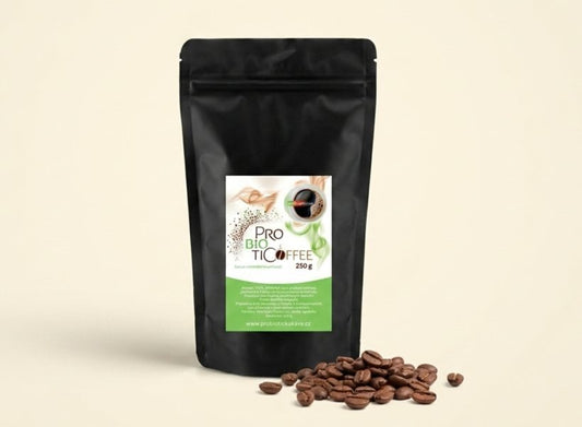 Probiotická káva, balení 250 g s kávovými zrny