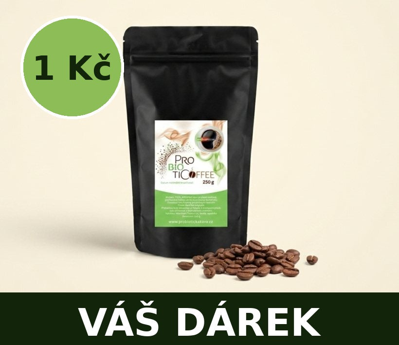 Probiotická káva 250 g – dárek za 1 Kč k objednávce nad 1 900 Kč (hodnota 597 Kč)